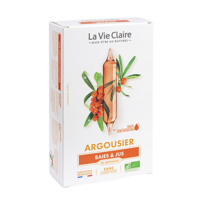 Sea Buckthorn 20 phials - immunity/vitality - La Vie Claire